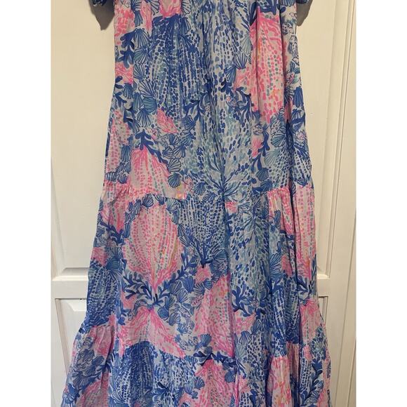 Lilly Pulitzer Dezi Maxi Dress Sway With Me Size Small Rare Euc Resort Coastal - Picture 4 of 14